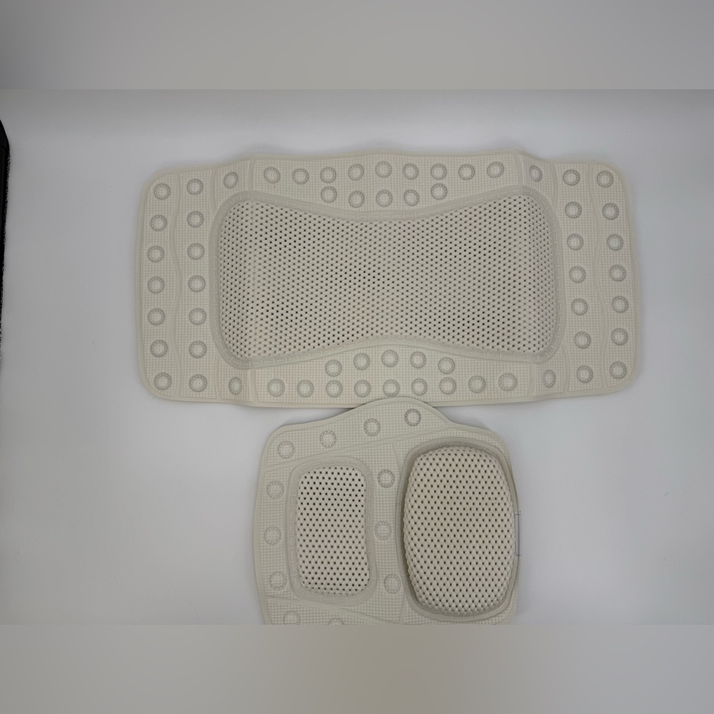 Home + Solutions 2-Piece Luxury Bath Lounger Mat & Pillow Spa Comfort Non-Slip - Picture 16 of 16